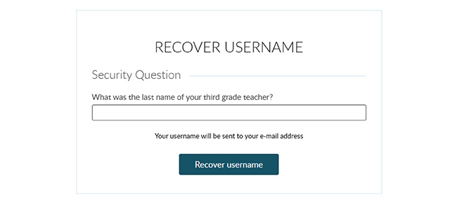 prompt you will receive to answer a security question